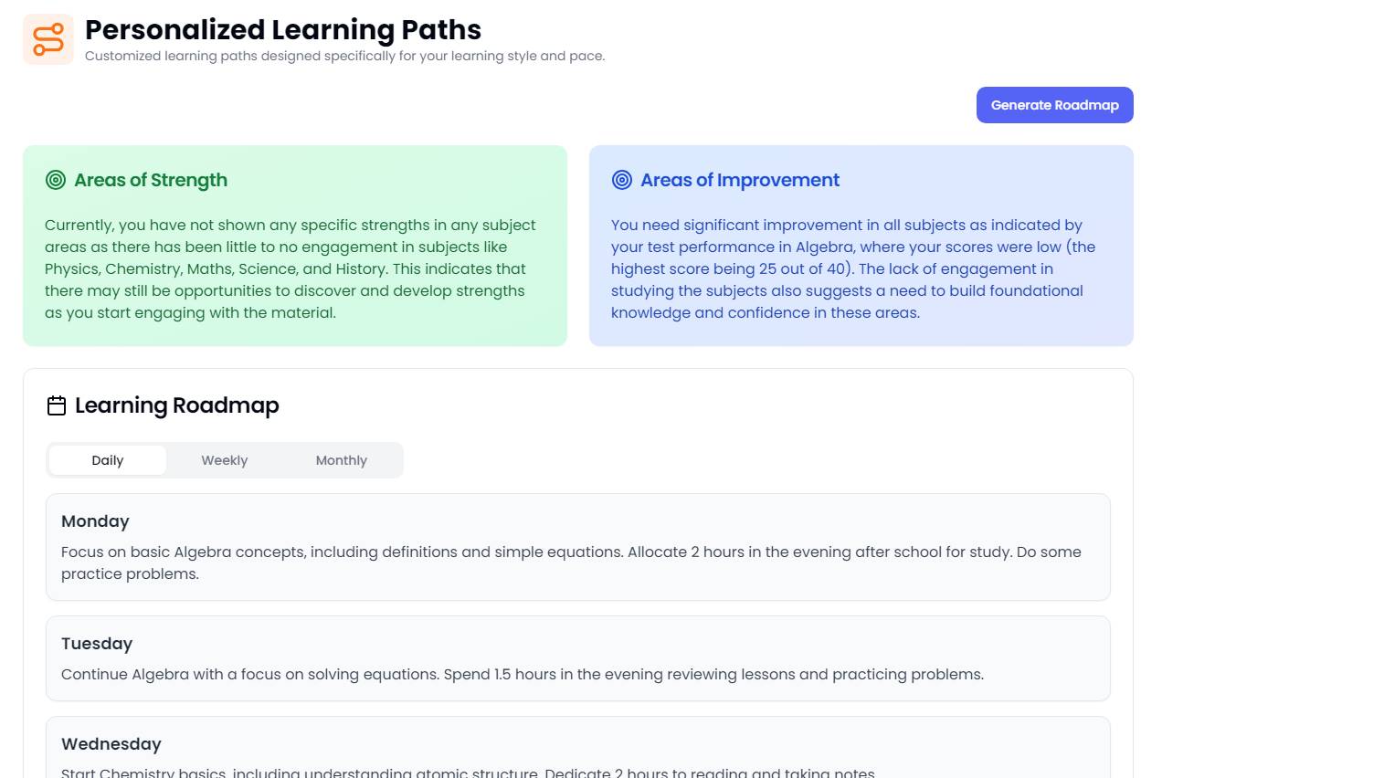 Personalized Learning Paths